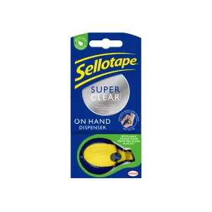 Sellotape On Hand Dispenser Including 18mm x 15m Roll