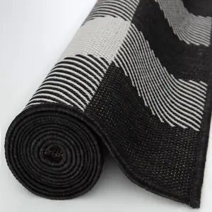 Ecology Collection Outdoor Rugs in Black  700BL