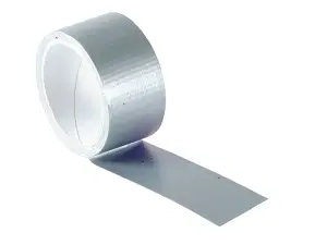 Faithfull 04695010SITB Power Stik Waterproof Tape 50mm x 10m Silver FAITAPEPSS