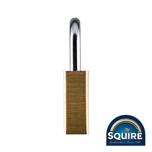 Squire - Premium Brass Lion Padlock - Stainless Steel Shackle - LN4S (Size 40mm - 1 Each)