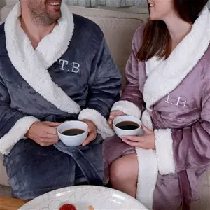 Personalised Super Soft Sherpa Style Dressing Gown