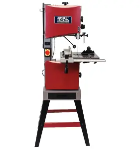 Lumberjack 10" Bandsaw Professional Woodworking Band Saw with Leg Stand & LED Light 375W