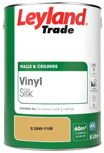 Leyland Trade Vinyl Silk Walls & Ceilings Emulsion Paint (S 2040-Y10R) - 5L