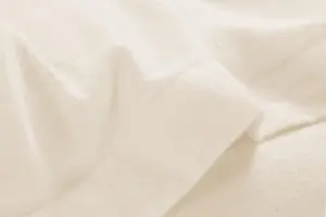 Plain Dye Flannelette Brushed Cotton Duvet Cover Set Cream