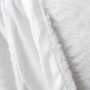 Catherine Lansfield Cosy Glamour Fur 130x170 cm Blanket Throw White