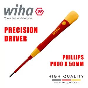 Wiha Picofinish Screwdrivers Electricians VDE Slotted & Phillips Micro Precision 42379 Phillips PH00