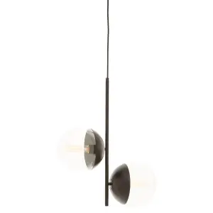 Interiors by Premier Revive Black Finish Pendant Light