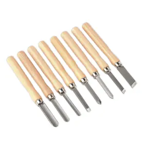 Sealey Wood Turning Chisel Set 8pc AK60/8