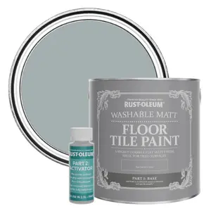 Rust-Oleum Mineral Grey Washable Matt Floor Tile Paint 2.5L