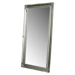 Melody Maison Large Silver Ornate Wall/Floor Mirror 158cm x 78cm