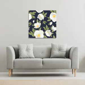 Winter rose (Canvas Print) / 127 x 127 x 4cm