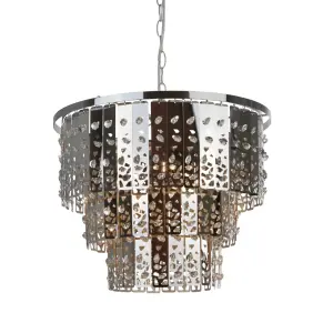 Marquette Polished Chrome Pendant Ceiling Light