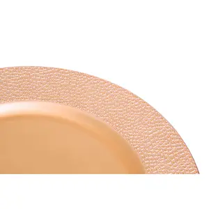 Maison by Premier Dia Rose Gold Pebble Effect Charger Plate