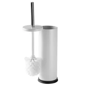 Harbour Housewares - Round Toilet Brush - Matt White