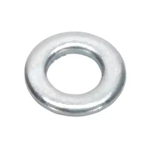 Sealey Flat Washer M5 x 10mm Form A Zinc DIN 125 Pack of 100 Silver FWA510