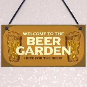 Funny Garden Sign Home Bar Man Cave Garden Plaque Gift For Men New Home Gift