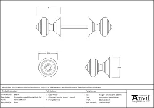 From The Anvil Polished Nickel Elmore Concealed Mortice Knob Set