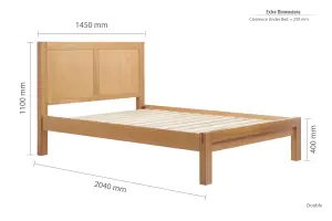 Birlea Bellevue Double Bed Frame In Oak