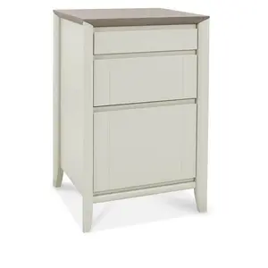 Southall 51cm Wide 3 -Drawer File Cabinet Ivory/Brown