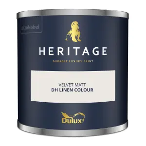 Dulux Trade Heritage DH Linen Colour Matt Wall paint, 125ml Tester pot