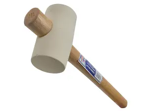 Faithfull YY08RU025G Rubber Mallet - White 567g (20oz) FAIRMW214