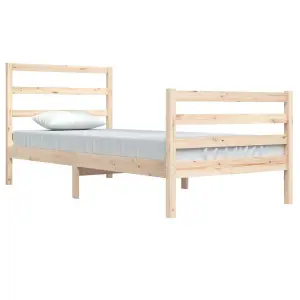 Berkfield Bed Frame Solid Wood Pine 90x200 cm