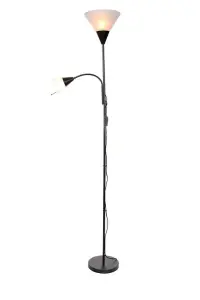 Mother and Child Floor Lamp Black White 180cm Tall