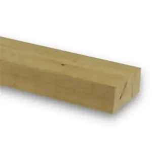 PACK OF 5 (Total 5 Units) - 75mm x 150mm (6" x 3") Sawn Timber Carcassing Wood Softwood Timber - 3.6m Length