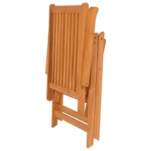 Berkfield Reclining Garden Chairs 8 pcs Solid Teak Wood