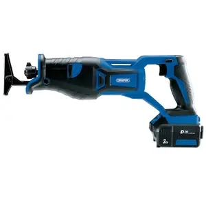 Draper  D20 20V Brushless Reciprocating Saw, 1 x 3.0Ah Battery, 1 x Fast Charger 00593