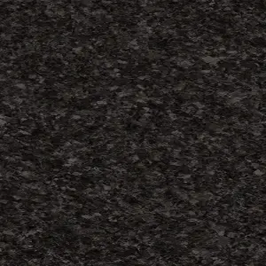 GoodHome 38mm Kabsa Gloss Black Granite effect Laminate Post-formed Kitchen Worktop, (L)3000mm