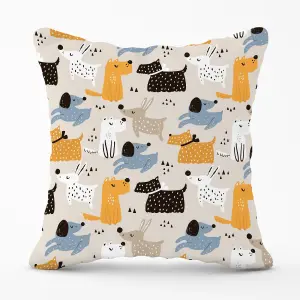 Hand Drawn Dogs Cushions 45cm x 45cm