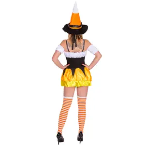 Women's Halloween Lady Costume - orange M