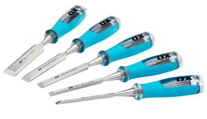 Ox Pro Heavy Duty Wood Chisel Set (5 Pieces) OX-P371005