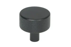 From The Anvil Matt Black Brompton Cabinet Knob - 32mm (No rose)