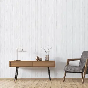 Galerie Special FX Silver Grey Gold Glitter Stripe Embossed Wallpaper