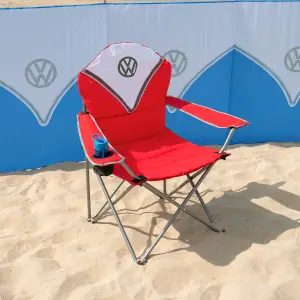 Volkswagen Red Metal Foldable Camper van Chair