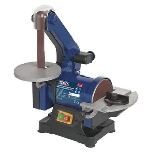 Sealey Belt Disc Sander 25 x 762mm Diameter 125mm 250W/230V Bench Mounting SM750