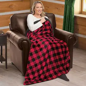 Cozy Double Layer Brown Tartan Blanket for Ultimate Comfort