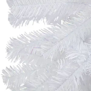 6ft Orelle Iridescent White Wrapped Full Artificial Christmas tree