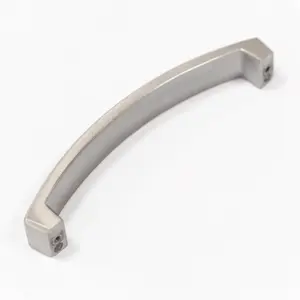 160mm Brushed Nickel Cabinet Handle Square Bow Cupboard Door Drawer Pull Wardrobe Furniture Replacement