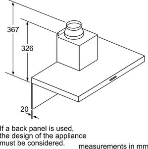 Bosch Series 2 DWB64BC50B 60cm Box Chimney Cooker Hood, Brushed Steel