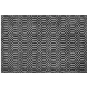 Viscose Rug 160 x 230 cm Dark Grey ADATEPE