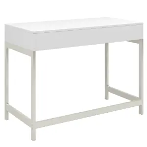 Computer Desk Dressing Table with 2 Drawers Work Table Home Office Table Industrial