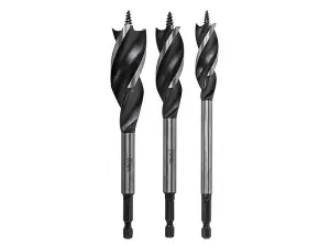 Faithfull  Tri-Point Speed Auger Bit Set, 3 Piece FAITPASET3PC