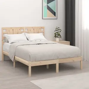 Berkfield Bed Frame Solid Wood Pine 120x200 cm