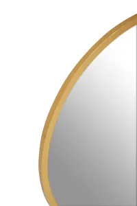 Interiors by Premier Saska Gold Finish Wall Mirror