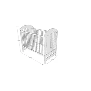 Tonquin Cot with Mattress White / No