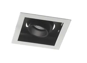 Luminosa APOLLO LED Recessed Adjustable Downlight Black 800lm 4000K 12x12x7.7cm