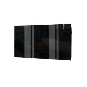 Radialight Aetheria Dual Therm Glass Electric Panel Heater, 1500W, Black